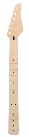 Asixxsix E-Gitarrenhals, 22-bündiges Ahorngriffbrett mit Dual-Action-Halsstab und 42-mm-Knochensattel, Ahorngriffbrett für ST-Style-E-Gitarren-Ersatzteile
