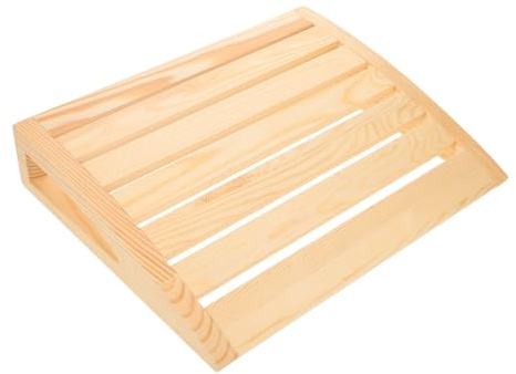 LIOOBO Ergonomische Kopfstütze und Saunakissen aus Massivholz Atmungsaktiv und Langlebig Geeignet für Infrarotkabinen und Spa Bereich Sauna Nackenkissen und Badewannenkissen