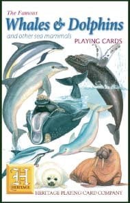 Whales and Dolphins (and other sea mammals) Playing Cards