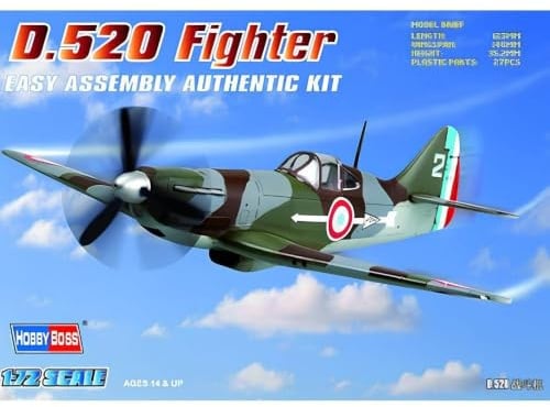 Hobby Boss 80237 Modellbausatz French D.520 Fighter