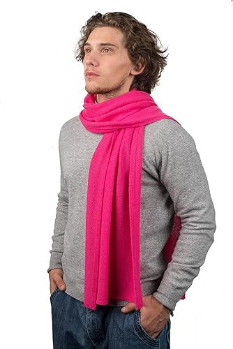 Dalle Piane Cashmere - Schal aus 100% Kaschmir - Made in Italy - für Mann/Frau, Farbe: Fuxia, Einheitsgröße