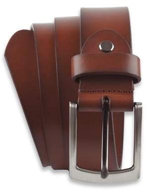 Massi Morino Ledergürtel Herren - 3,5 cm breit- Gürtel aus echtem Rindsleder I Vollledergürtel inkl. Beutel - Valentinstags-Geschenk für Ihn