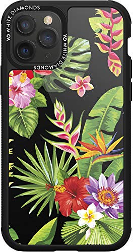 Hama White Diamonds Jungle Flower Mix Schutzhülle (für Apple iPhone 11 Pro, leichte Schutzhülle aus Kunststoff) Blume