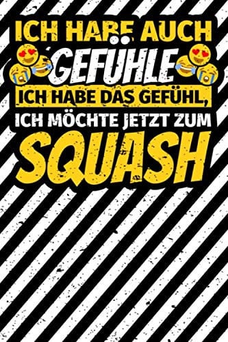 Notizbuch liniert: Squash Geschenke Squashspieler Squash lustig