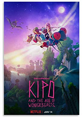 RUIQIU Kipo And The Age of Wonderbeasts Poster Leinwand Prints for Room Aesthetic Wall Art Schlafzimmer Poster Paint Walls Dining Room Decor 30 x 45 cm