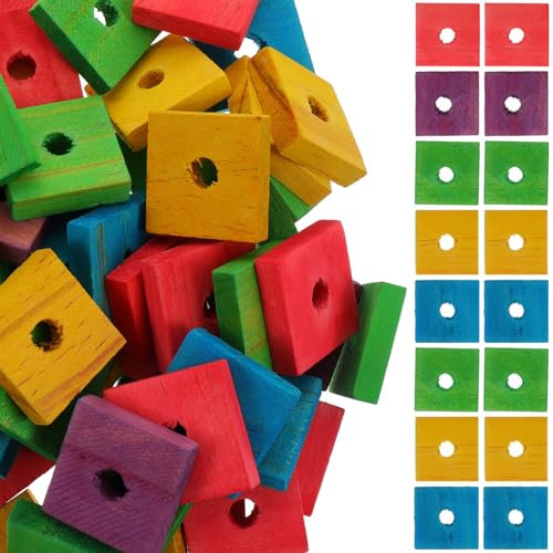 Papageienspielzeug, zum Kauen und Reißen von Papageien, für Graupapageien, , Nymphensittiche, Aras, Amazonpapageien, verschiedene Farben, 100 Stück