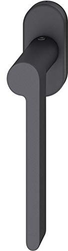 FSB Fenstergriff 34 1021 ovale Rosette Griff rechts Aluminium schwarz matt