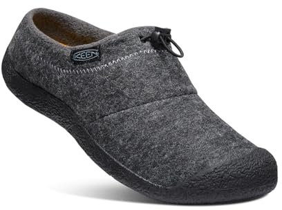 KEEN Herren Howser 3 Slide Hausschuh, Charcoal Grey Felt/Black, 48 EU