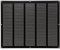 Negro 500x400 mm Rejilla de Ventilacion con Mosquitera, Metalica