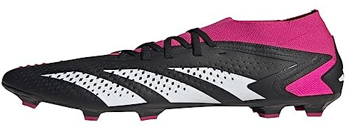 adidas Unisex Predator Accuracy.2 Firm Ground Soccer Shoe, Black/White/Team Shock Pink, 8 UK