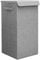 DuneDesign 50L Wäschekorb mit Deckel - Stabiler Holzrahmen - 30x30x60 Wäschesammler Grau Faltbarer Wäschekorb Badezimmer Wäschesortierer Deko Schlafzimmer Korb Camping Wäschetruhe Wäsche Box