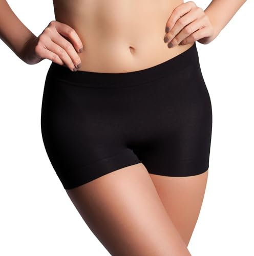Miss Perfect Shapewear Damen - Panty Damen (S-2XL) Body Shaper Damen Bauchweg Unterhose Damen - nahtlos & formend, Farbe:Schwarz (BK), Größe:M