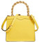 Guess Aida Leder-Henkeltasche, Gelb