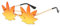 YAMEIZE Vintage Maple Leaf Shape Sonnenbrille - Irregular Funny Metall Rahmen Brille für Damen Heren UV400 Schutz Schatten Party Funky