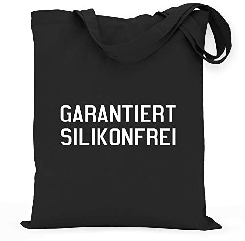 wowshirt Stoffbeutel Jutebeutel Garantiert Silikonfrei Große Busen Titten Natürliche Brüste Girly, Farbe:Black