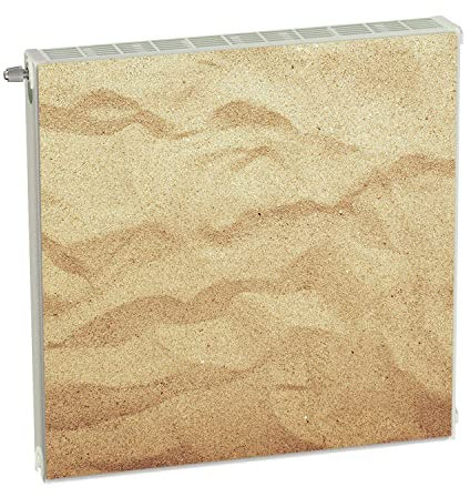 Magnetic Radiator Cover, Beige Sand, 60 x 60 cm, Heating Cover, Trim, Magnetic Cover Mat, Fridge Made of Flexible Magnet, Digital Print