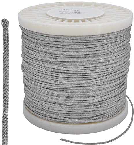 Recambo Silber Kabel geflochten - Draht mit 20 Litzen/Strängen - Durchmesser 1,4mm - Lautsprecher Subwoofer Membran Reparatur - Voice coil wire - 1 Meter