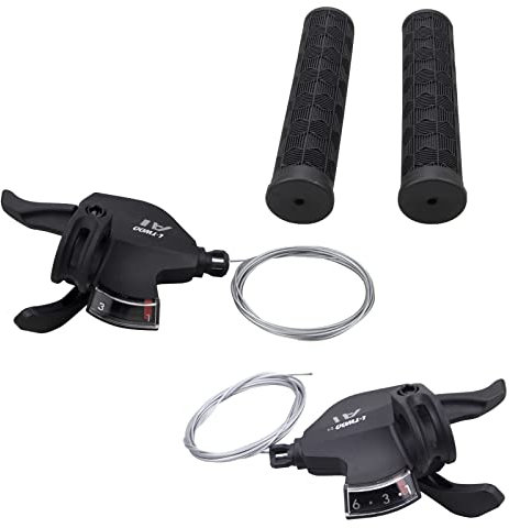 WEEROCK Fahrrad-Schalthebel, 18 Gänge, 3 x 6, Daumenschalthebel für Mountainbike