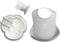 BabyBjörn Coffret Repas Bébé, lot de 5, Gris