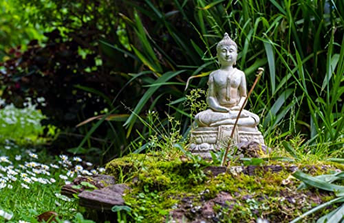 BUDDHA Fototapete VLIES-300x223 cm (5585A)-Asien Skulptur Art Kunst Steinwand Struktur Wandtapete-Inkl. Kleister-Vliestapete Bild Dekoration Wand-Dekor Moderne Motiv-Tapete Panorama Poster XXL