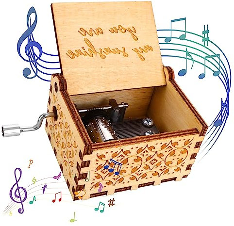 Giantree Spieluhr Hölzerne, You Are My Sunshine Spieluhr Tochter Mutter zu Tochter musikbox Antike Geschnitzte Musik Box Holz für Geburtstags Valentinstag Weihnachten Geschenk
