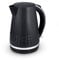 Tower T10075BLK Solitaire Kettle with 360° Swivel Base Cord Storage 1.5L 3KW Black and Chrome Accents