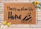 There's Nothing Like Home Welcome Doormat, Wizard Oz Outdoor Rug, Dorothy Gift, Front Door Decor Mat 24x16 Inch