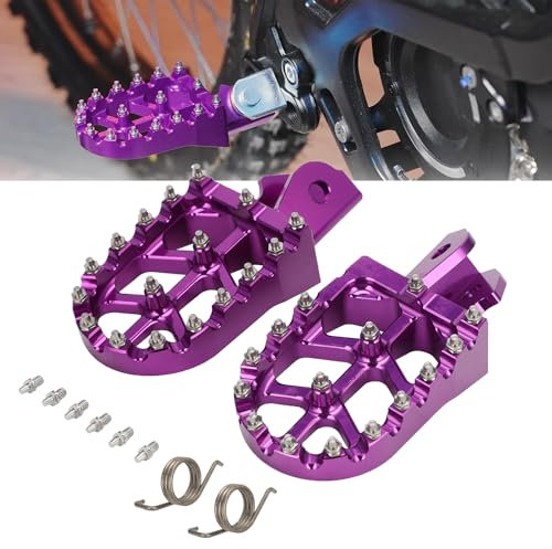 JFG RACING Repose Pieds Moto,Repose-Pieds Larges en Alliage d'aluminium CNC pour sur Ron Light Bee S/X X160 X260 CRF150F CRF230F 2003-2019 Alto