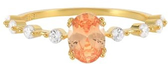 Dsnyu Trauringe Silber 925, Ringe Frauen Vintage Eingelegter Ovaler Zirkon Gold Jahrestag Geschenk für Sie Größe 57 (18.1)