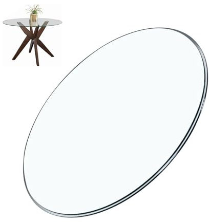 Glastisch Tischplatte Aus GehäRtetem, Tischplatte GehäRtetes Glas, Tisch Glasplatte Ersatzteil, Glastisch Tisch, Glasplatte, Platte Glastisch, Transparent Rund, Tisch Glasplatte ( Size : 70CM(28INCH)
