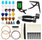 Booso 65-teiliges Gitarrenzubehör-Set mit , Stimmgerät, , Plektren, Plektrumhalter, Daumen-Fingerplektren, Stegstiften