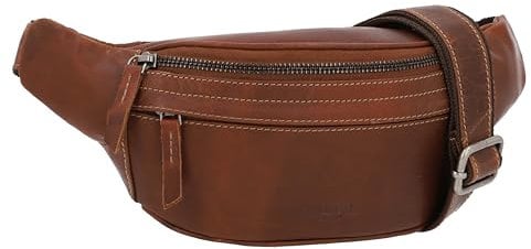 Gusti Gürteltasche Leder Spencer I Bauchtasche Leder Damen & Herren I Hochwertige Hüfttasche Herren & Damen aus Echtleder mit verstellbarem Gurt