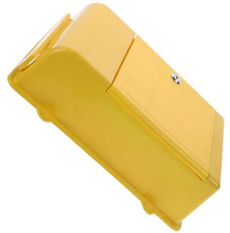 DIKACA Boîte Boites Aux Lettres Boite Aux Lettres en Plastique Suggestion De Bac De Collecte Organisateur De Courrier Suspendu Bacs De Rangement Verrouillables Métal