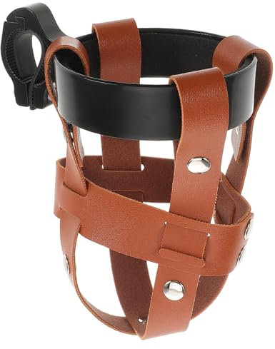 BESPORTBLE Fahrradtrinkflaschenhalter Aus Aluminiumlegierung Leicht Und Robust Mit Pu-Netz Und Schwarzem Halter Für Sicheren Halt Bei Langen Radtouren Und Outdoor-aktivitäten