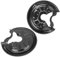 Hajus 6151111 2x Spritzblech Ankerblech Bremsscheibe Abdeckblech Hinten Links Rechts für VW Golf V VI Plus 1K1 1K5 5K1 Touran 1T1 1T2 1T3 1K0615611AB 1K0615612AB