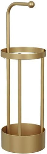 Schirmständer aus Metall für den Innenbereich, einzigartige Form, Schirmständer, Aufbewahrungsbox, unabhängig, modern, einfach, geeignet für Krücken, Gehstock, Aufbewahrungsbox, Gold