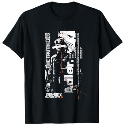 Call Of Duty Black ops The Truth Lies Alder Distressed Logo T-Shirt