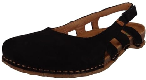 El Naturalista Damen Klassische Sandalen PANGLAO, Frauen Sandalen,Strandschuhe,Sandaletten,bequem,Sommerschuhe,offene Schuhe,Black,40 EU / 7 UK