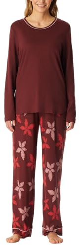 Schiesser Damen Schlafanzug Set lang Baumwolle Modal - Nightwear