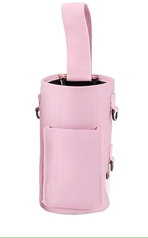 Support de Gourde Magnétique Ultra-Pratique – Fixation Solide, Compartiment Téléphone, Clés. Idéal pour Salle de Sport - Sacoche Sport (Rose)