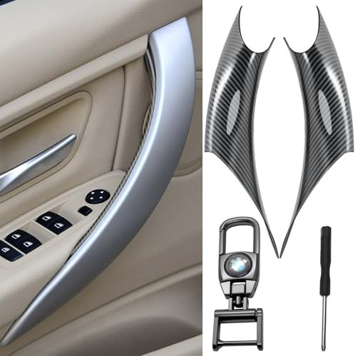 LongZYU 2PCS Türgriff Innen Kompatibel mit Türgriffe BMW 3er F30/F31/F34/F80 320i,328i,330i,335i,4er F32/F33/F36 428i,435i, Türgriff Links + Rechts Innengriffe（Schwarz）