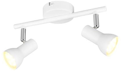 RL LIVE YOUR LIGHT Strahler - 25,5 x 15,5 cm - 2-flammig - Weiß - Metall