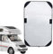 Pare-soleil pour fenêtre de camping-car, protection contre les UV, protection contre la poussière, protection contre les UV, housse de caravane pour voyage, camping, camionnette, 63,5 cm, noir
