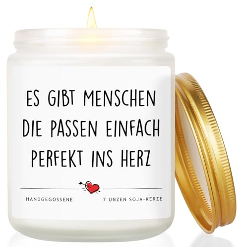 Geschenke für Freundin, 7OZ Lavendel Kerze Geschenk | Geschenk Freundin Geburtstag, Beste Freundin zum Geburtstag, Hochzeitstag, Weihnachten, Valentinstag