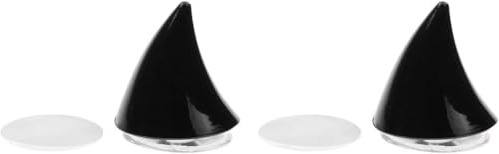 2025 Neue schwarze Motorradhelm-Hörner, Katzenohren, Eckdekoration, weiche Saugnapf-Paste, Motorradhelm-Umwandlungszubehör, Helmdekoration, 2 Stück