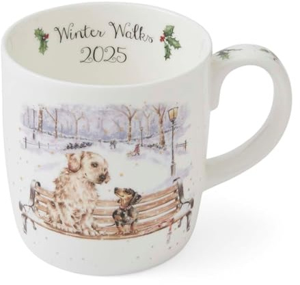 Wrendale Designs Porzellan-Becher Limited Edition zu Weihnachten 2025 | WP-WNVD4020-XD