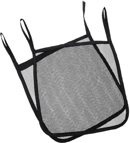 Netz Aufbewahrungstasche für Kinderwagen, 2 Stück-pack, Polyester, Schwarz