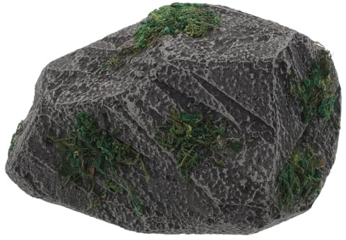 Besportble Grey Artificial Landscape Rock Lightweight Fake Foam Rock Decorative Stone for Garden Displays Stage Decoration Film Sets Indoor Outdoor Landscaping Irregular Shape