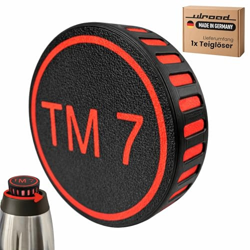 ULROAD PREMIUM Teiglöser kompatibel mit Vorwerk Thermomix TM7 Große Teigblume Komfort Messerdrehhilfe ergonomisch für Mixtopf Zubehör Drehhilfe für Teig Messer Twister (Rot)