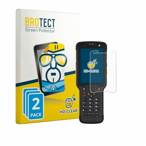 BROTECT 2 Stück Schutzfolie für Newland Speedata SD35 Leo Displayschutz Folie Made in Germany, Ultra-Klar